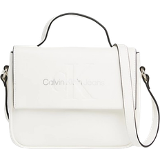 Dame - Kreditkortholdere Skuldertasker Calvin Klein Crossbody Bag - White/Silver Logo