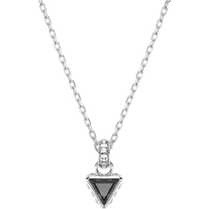 Herre Halskæder Swarovski Stilla Pendant Necklace - Silver/Black/Transparent