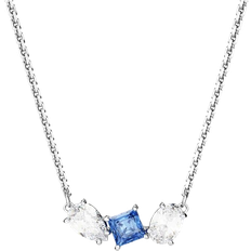 Swarovski Dame Halskæder Swarovski Mesmera Pendant Necklace - Silver/Blue/Transparent