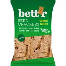 Kiks, Knækbrød & Skorper Bett’r Organic Seed Crackers Crispbread 150g 1pack