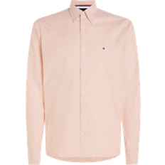 Tommy Hilfiger Orange Tøj Tommy Hilfiger 1985 Oxford Stripe Skjorte, Rich Ochre/Optic White