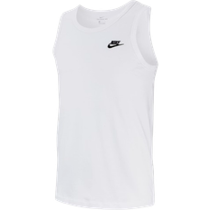 Nike Herre - M Toppe Nike Sportswear Club Men's Tank Top - White/Black