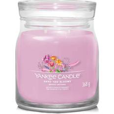 Yankee Candle Transparent Lysestager, Lys & Dufte Yankee Candle Hand Tied Blooms Pink/Transparent Duftlys 368g