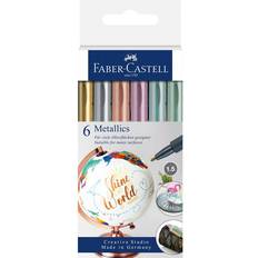 Faber-Castell Marker penne Faber-Castell Metallics Marker Cardboard Wallet 6-pack