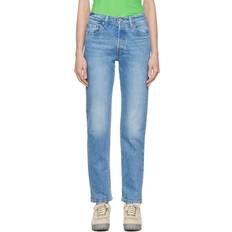 Levi's Dame - L35 - W26 Bukser & Shorts Levi's 501 Original Jeans - Medium Indigo Worn In/Blue