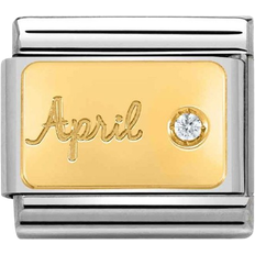 Nomination Composable Classic Link April Charm - Silver/Gold/Diamond
