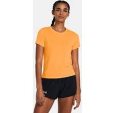 Under Armour Dame - Gul - L T-shirts Under Armour Women's Launch Short Sleeve Nova Orange Reflective