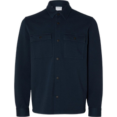 Selected Polyester Overtøj Selected Jackie Classic Overshirt - Navy Blazer