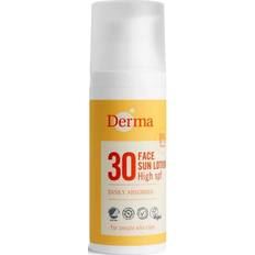 Astma-Allergi Danmark - Svanemærket - Uparfumerede Solcremer Derma Face Sun Lotion SPF30 50ml