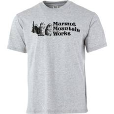 Marmot T-shirts & Toppe Marmot Men's Mountain Works Short-Sleeve T-Shirt Grey, XL, Grey