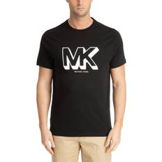 Michael Kors L T-shirts & Toppe Michael Kors T-Shirt mit Label-Print Modell 'SKETCH MK' in Black, Größe