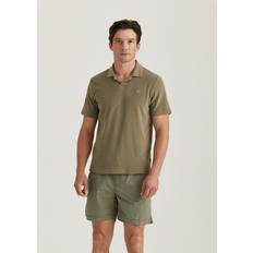 Morris Herre T-shirts & Toppe Morris Delon Terry Jersey Polo Olive