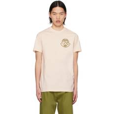 Moncler Herre T-shirts & Toppe Moncler Off-White Garment-Washed T-Shirt IVORY 060