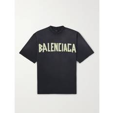 Balenciaga Rund hals T-shirts & Toppe Balenciaga Tape Type T-shirt Fit Black