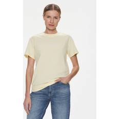 Calvin Klein Bomuld - Gul Tøj Calvin Klein Cotton Logo T-shirt Yellow