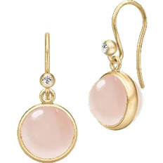 Julie Sandlau Rhodium Smykker Julie Sandlau Prime Earrings - Gold/Pink/Transparent