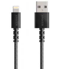 Sort - USB-kabel Kabler Anker PowerLine Select+ USB A- Lightning M-M 0.9m