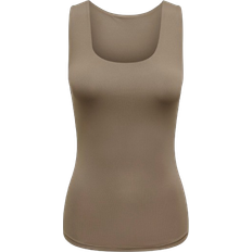 42 - L Overdele Only Reversible Top - Grey/Walnut