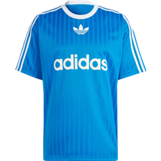 Løs - S T-shirts adidas Men's Originals Adicolor Tee - Blue Bird/White