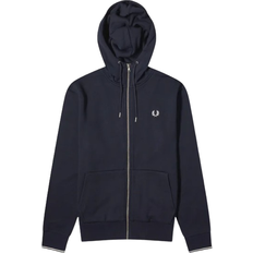 Fred Perry Herre Sweatere Fred Perry Hooded Zip Through Sweatshirt - Navy