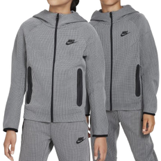 Nike S Overdele Nike Big Kid's Sportswear Tech Fleece Winterized Full-Zip Hoodie - Black/Light Smoke Grey/Black