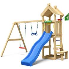 Rutchebaner Legeplads Jungle Gym Totem play tower with Swing & Slide