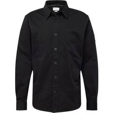 Calvin Klein Elastan/Lycra/Spandex Skjorter Calvin Klein Relaxed Cotton Twill Shirt - Black