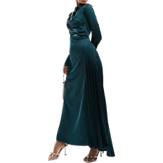 ASOS Figursyet Tøj ASOS Pleats Maxi Dress - Blue Green