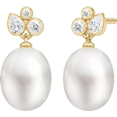 Julie Sandlau Treasure Earrings - Gold/Pearls/Transparent