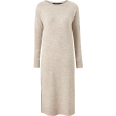 Vero Moda Strikkede kjoler Vero Moda Lefile Long Dress - Grey/Birch