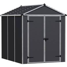 Plast Opbevaring & Udhuse Canopia by Palram Rubicon 6x8 Dark Grey Plastic Shed (Areal 4.2 m²)