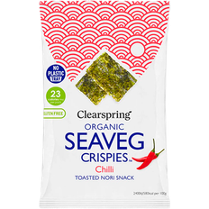 Snacks Clearspring Organic Seaveg Crispies Chilli Crispy Seaweed Thins 4g