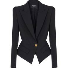 Balmain Sort Blazere Balmain Cotton-blend blazer black