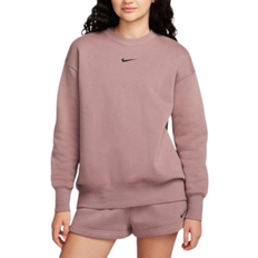 Nike 42 - Dame - Sweatshirts Sweatere Nike Phoenix Fleece Oversized Crew Sweatshirt - Smokey Mauve/Black