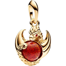 Pandora Game of Thrones Dragon Fire Dangle Charm - Gold/Red