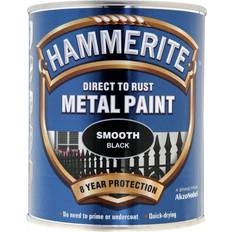 Hammerite Maling Hammerite Direct to Rust Smooth Effect Metalmaling Sort 0.75L