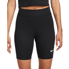 14 - Dame - XXL Tights Nike Sportswear Classic Women's High Waisted Biker Shorts - Black/Sail