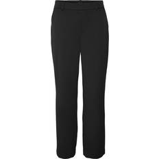 Dame - Elastan/Lycra/Spandex Bukser Vero Moda Maya Mid Waist Trousers - Black