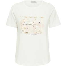 Fransa Hvid T-shirts & Toppe Fransa TEE Kvinde Kortærmede T-shirts hos Magasin Blanc De Blanc