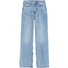 H&M 48 - Blå Jeans H&M Wide Ultra High Jeans - Light Denim Blue