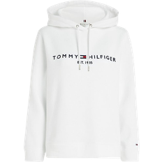 3XL - 42 - Dame - Hoodies Sweatere Tommy Hilfiger Essential Logo Hoodie - White