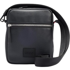 Hugo Boss Ethon 2.0H Rubberised Logo Patch Reporter Bag - Black