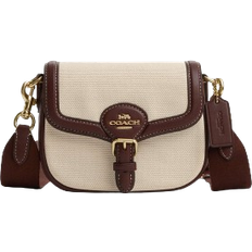 Coach Amelia Small Saddle Bag - Cotton/Gold/Natural Multi