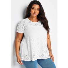 Yours Dame T-shirts & Toppe Yours Curve Broderie Anglaise Blouses