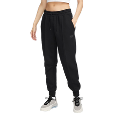 Nike 12 - Dame Bukser & Shorts Nike Sportswear Tech Fleece Women's Mid-Rise Joggers - Black