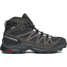 13,5 - Dame - Hurtigsnøring Trekkingsko Salomon X Ward Leather Mid Gtx W - Ebony/Phantom/Black