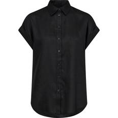 Lauren Ralph Lauren Dame - Sort Tøj Lauren Ralph Lauren Tissue Linenss Shirt Dam Skjortor