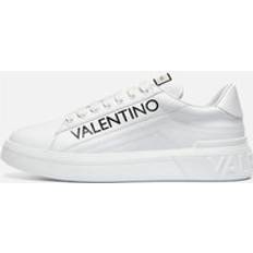 Valentino Læder Sko Valentino Men's Rey Leather Low Top Trainers White/Black
