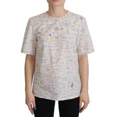 McKinley T-shirts & Toppe McKinley Dolce & Gabbana Algebra Print Round Neck Cotton Women's Tee