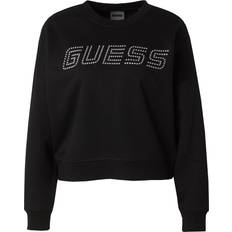 Guess Sort Sweatere Guess Sportsweatshirt 'SKYLAR' schwarz silber